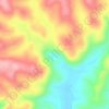 Topografische kaart Cascatinha Mato Fino - Morungava, hoogte, reliëf