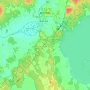Topografische kaart Reimansbacken, hoogte, reliëf