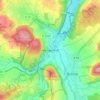 Topografische kaart Wenigentaft, hoogte, reliëf
