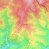 Topografische kaart Lanzerath, hoogte, reliëf