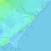 Topografische kaart La Malvarrosa, hoogte, reliëf