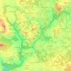 Topografische kaart La Roselais, hoogte, reliëf
