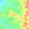 Topografische kaart A Lamothe, hoogte, reliëf