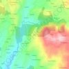 Topografische kaart Grobas, hoogte, reliëf