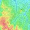Topografische kaart Rua Augusta, hoogte, reliëf