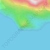 Topografische kaart Cabo Froward, hoogte, reliëf