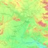 Topografische kaart Sambalpur, hoogte, reliëf