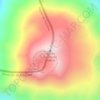Topografische kaart Volcán Incahuasi, hoogte, reliëf