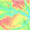 Topografische kaart Marmeleira, hoogte, reliëf
