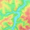 Topografische kaart Weweler, hoogte, reliëf