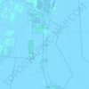 Topografische kaart Pomposa, hoogte, reliëf