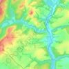 Topografische kaart Kernévez, hoogte, reliëf