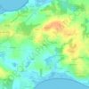 Topografische kaart Kergal, hoogte, reliëf