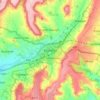 Topografische kaart Honiton, hoogte, reliëf