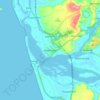 Topografische kaart Honnavar, hoogte, reliëf