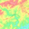 Topografische kaart Glenrose, hoogte, reliëf