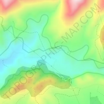 Topografische kaart El Ramal, hoogte, reliëf