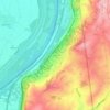 Topografische kaart Bamlach, hoogte, reliëf