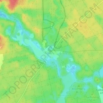 Topografische kaart Zippelsförde, hoogte, reliëf