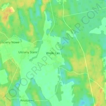 Topografische kaart Tannenheim, hoogte, reliëf
