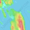 Topografische kaart Spune’luxutth, hoogte, reliëf