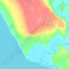 Topografische kaart Çitören, hoogte, reliëf
