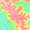 Topografische kaart La Unión, hoogte, reliëf