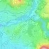 Topografische kaart Les Éculées, hoogte, reliëf