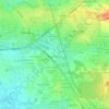 Topografische kaart Le Val Blanc, hoogte, reliëf