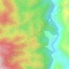 Topografische kaart Antioquia, hoogte, reliëf