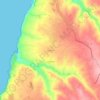 Topografische kaart Cortesia, hoogte, reliëf