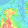 Topografische kaart Solaiglesia, hoogte, reliëf