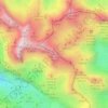 Topografische kaart Tiro Llago, hoogte, reliëf