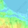 Topografische kaart Koppelheck, hoogte, reliëf
