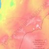 Topografische kaart Westelijke Sahara, hoogte, reliëf