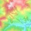 Topografische kaart Dobarganes, hoogte, reliëf