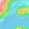 Topografische kaart Valldal, hoogte, reliëf