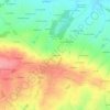 Topografische kaart Les Gaschets, hoogte, reliëf