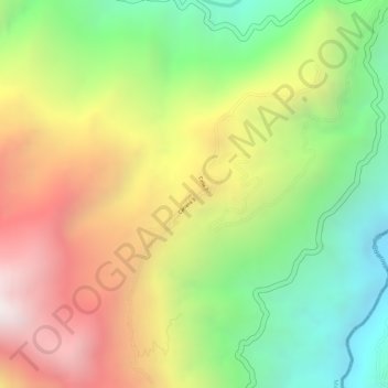 Topografische kaart AGUABONITA, hoogte, reliëf
