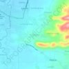 Topografische kaart Pohlandak, hoogte, reliëf