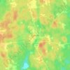 Topografische kaart Rävemåla, hoogte, reliëf