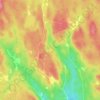 Topografische kaart Linnebo, hoogte, reliëf