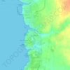 Topografische kaart Son Carrió, hoogte, reliëf