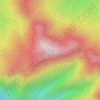 Topografische kaart Gunung Irau, hoogte, reliëf
