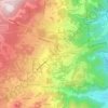 Topografische kaart La Baraque, hoogte, reliëf