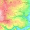 Topografische kaart Curcy-sur-Orne, hoogte, reliëf