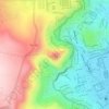 Topografische kaart Cerro Azoguine, hoogte, reliëf