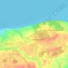 Topografische kaart Hohenhain, hoogte, reliëf