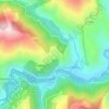 Topografische kaart O Penedo, hoogte, reliëf