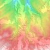 Topografische kaart Montaña Azul, hoogte, reliëf